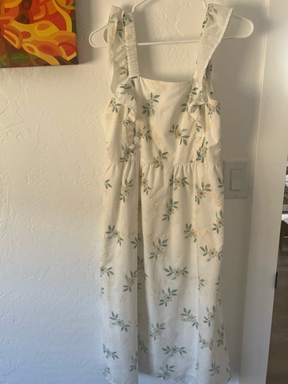 Cream Floral Sundress
